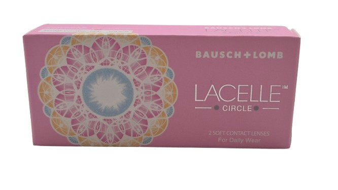 CONTACT LENS BAUSCH&LOMB LACELLE CIRCLE COLOR D 0 AQUA